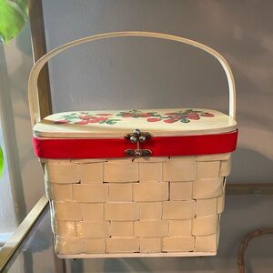 60s Vintage Strawberry Basket Purse